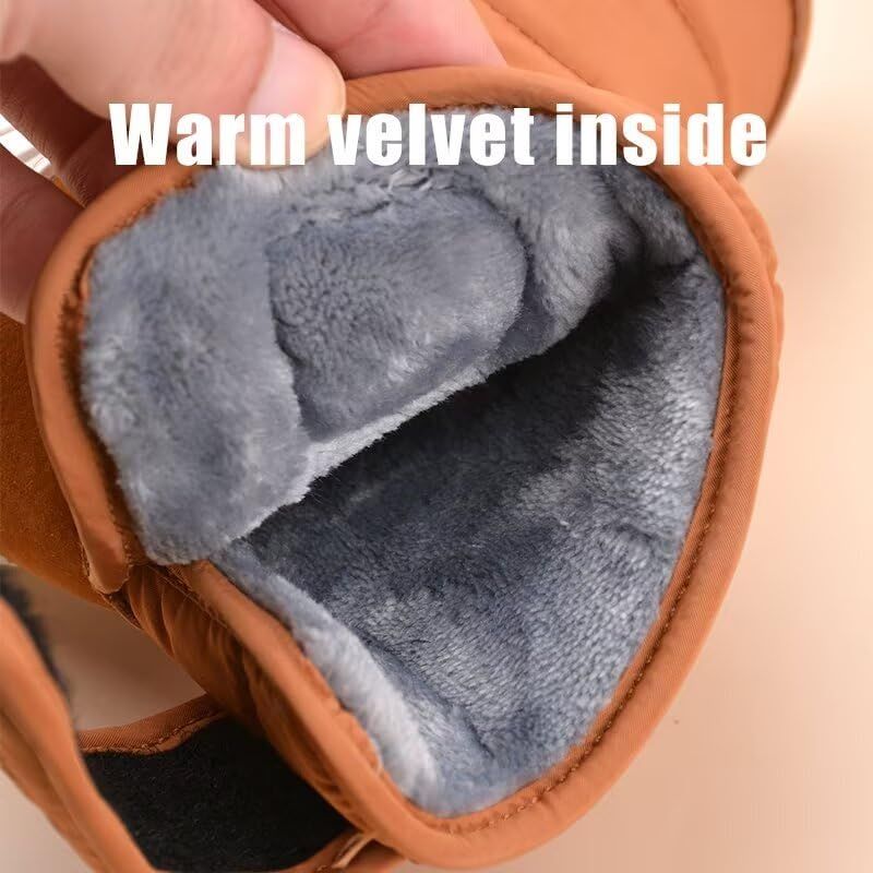 Toddler Boy Girl Anti Slip Warm Winter Boots grey AU8 Size for Outdoor Walking Snow Sport Trekking