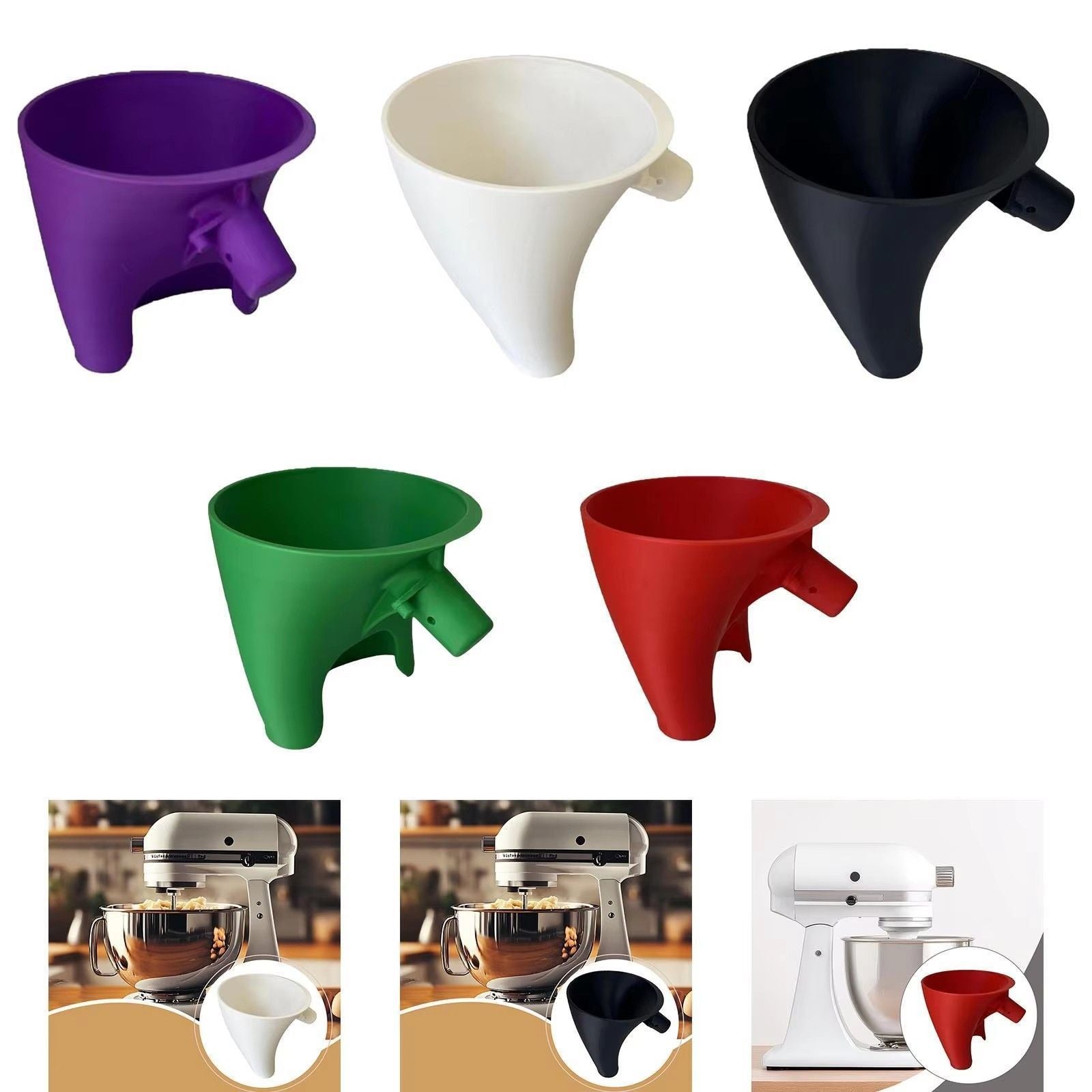 Flour Hopper Vertical Mixer - Large Red