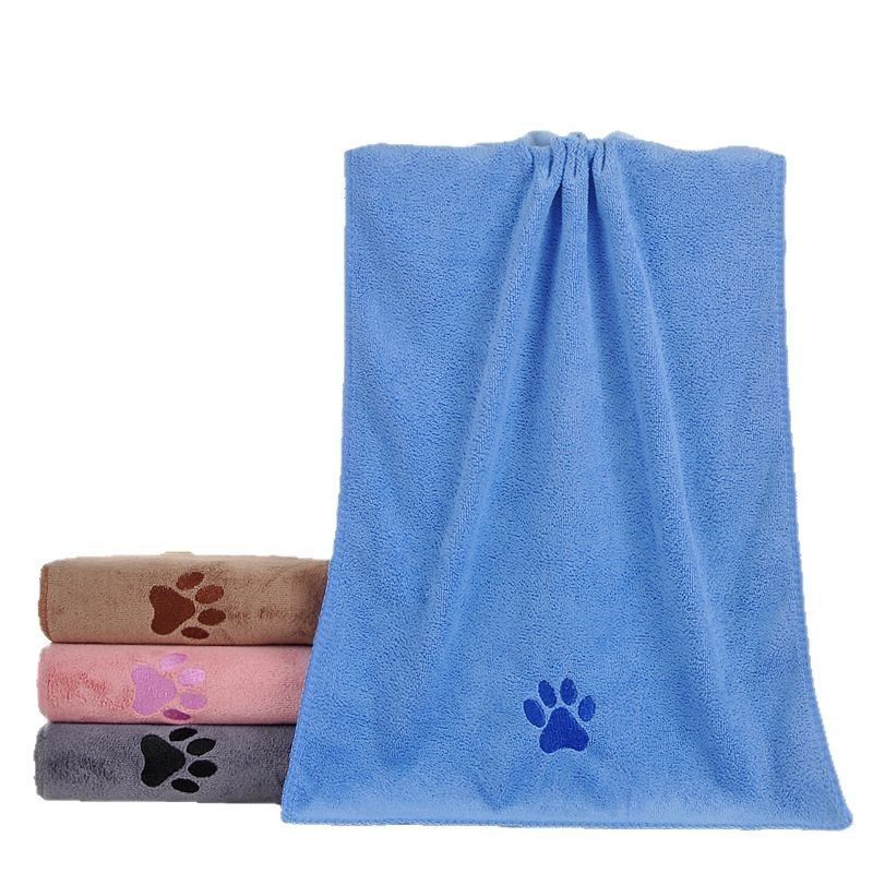Gray Pet Towel 40x80cm 5Pcs