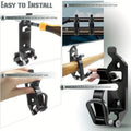 8 Pcs Fixed Hanging Latch Black