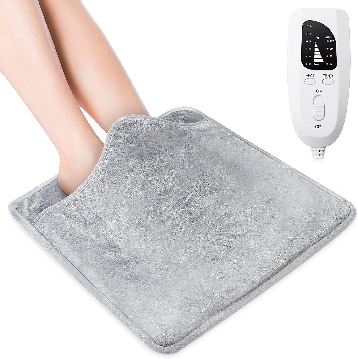 Heating Foot Warmer Mat Dark Grey