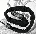 Bike Combination Lock - Black Grey, 1.5m