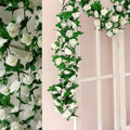 Artificial Rose Vine - White 2.5m
