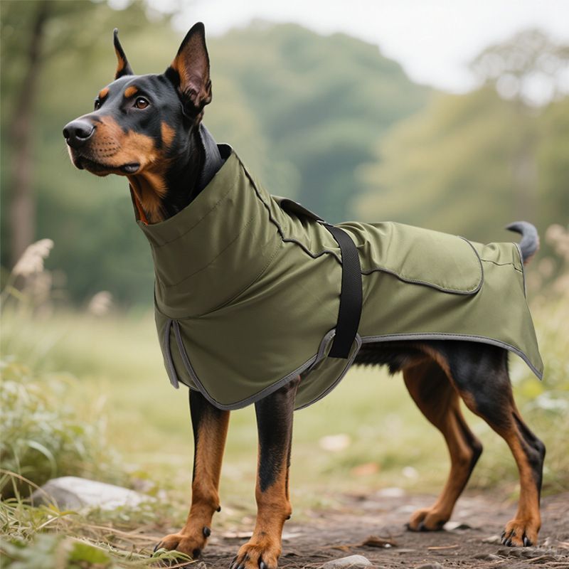 Dog Winter Fleece-Deep Black XL