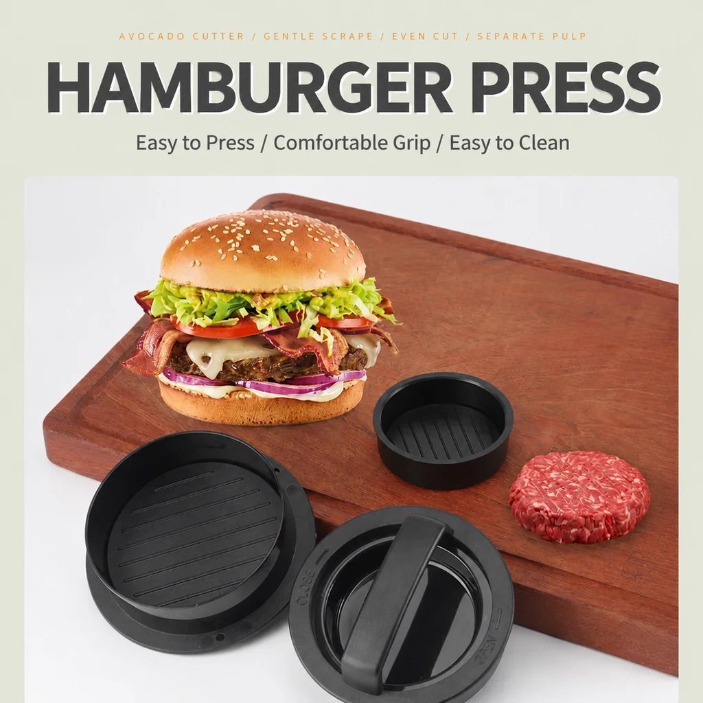 Hamburger Patty Press, Self-adhesive Bag Packaging