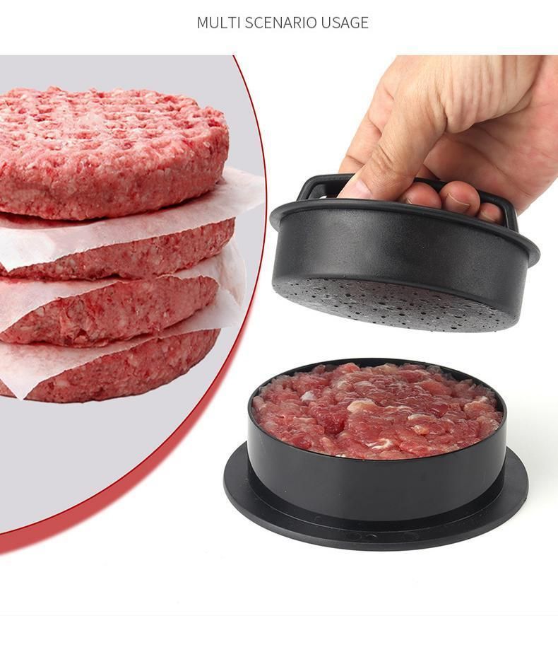 Hamburger Patty Press with 100 Pcs Silicone Paper, Color Box Packaging