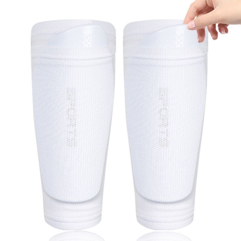 2 Pairs Soccer Shin Guard Sock Black Size S