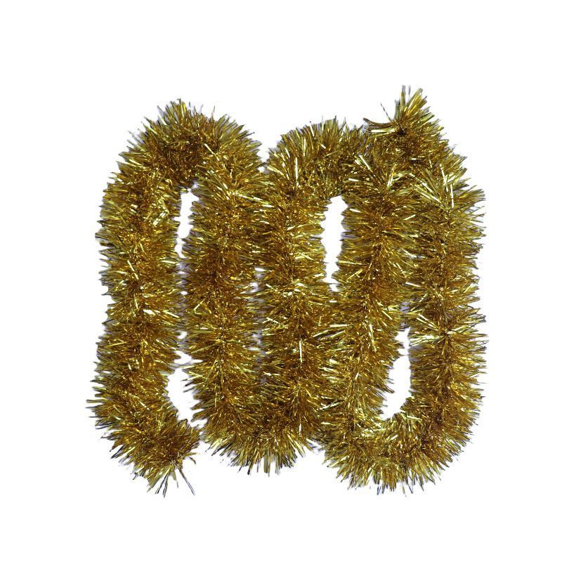 Thick Tinsel Garland 2M Party Decor Orange 5pcs