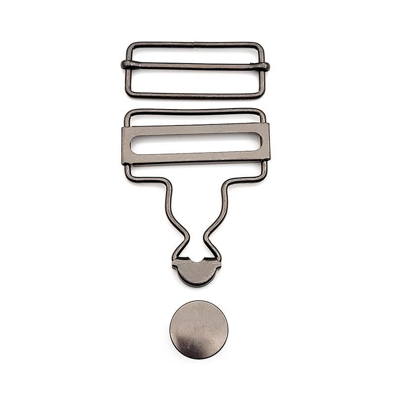 6 Sets Metal Strap Adjuster Overalls Buckles Silver