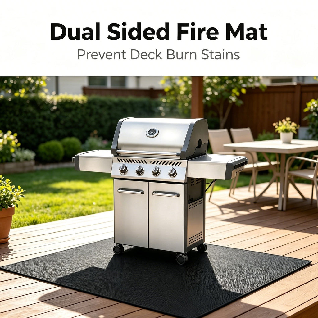 Dual Sided Fire Mat Prevent Deck Burn Stains(60*40IN)