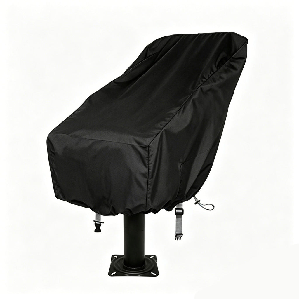 Waterproof Black Small Boat Captain Seat Cover