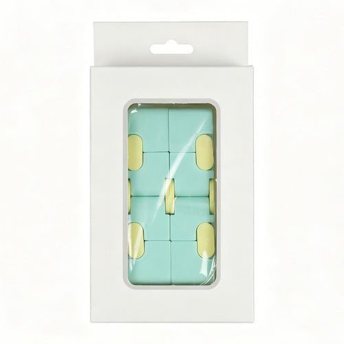 1pk Pastel Green Infinity Cube Fidget Toy Gift Box