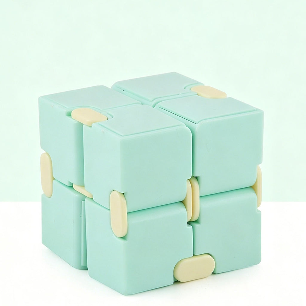 2pk Pastel Green Macaron Infinity Fidget Cube