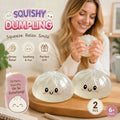 Stress Relief Giant Bun Squishy Glitter White 2 Pack, Festival Souvenir Pack