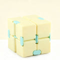 2pk Pastel Yellow Macaron Infinity Fidget Cube