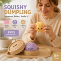 Stress Relief Duo Plain Yellow & Plain Purple Bun Squishy 2 Pack, Soft Calming Pair