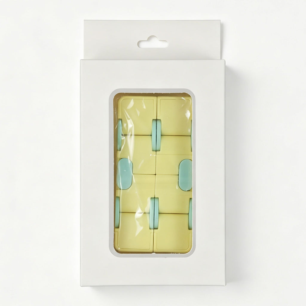 2pk Pastel Blue & Yellow Infinity Fidget Cube
