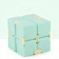 2pk Pastel Green & Yellow Infinity Fidget Cube
