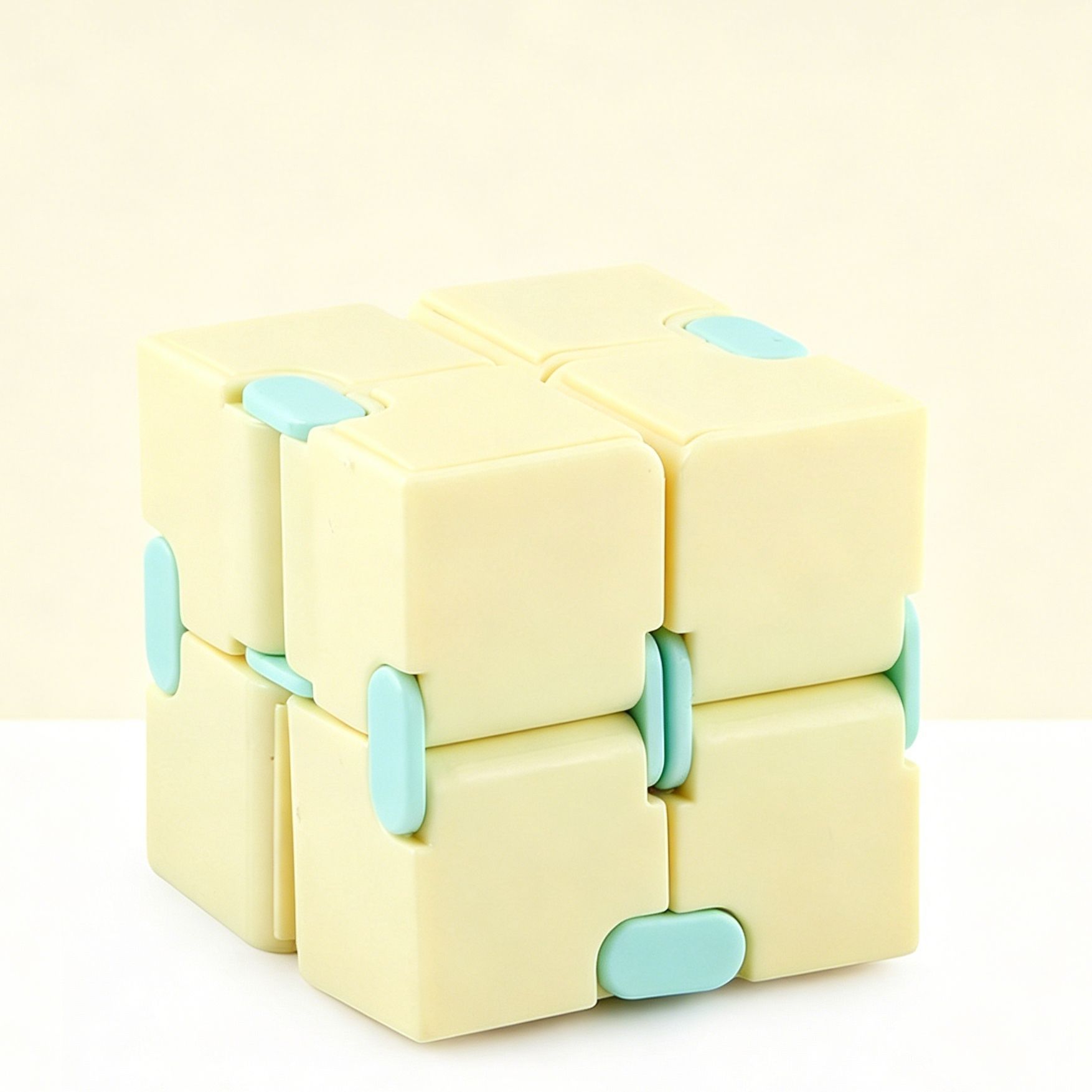 2pk Pastel Green & Yellow Infinity Fidget Cube