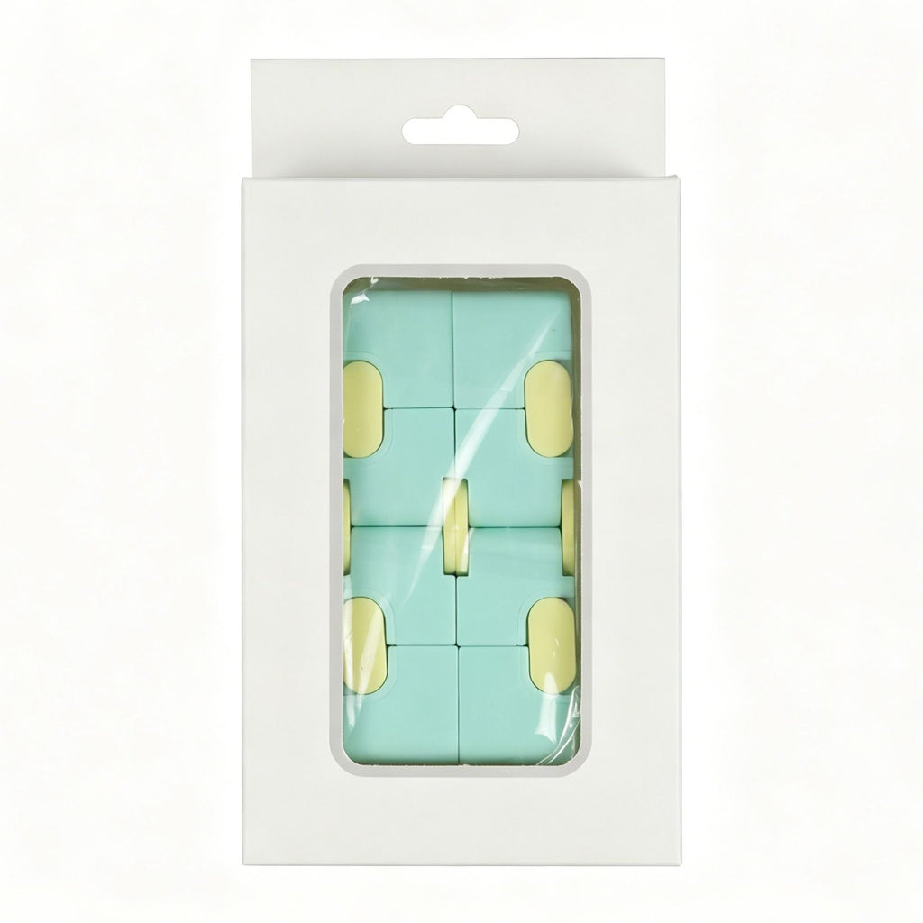 2pk Pastel Green & Yellow Infinity Fidget Cube