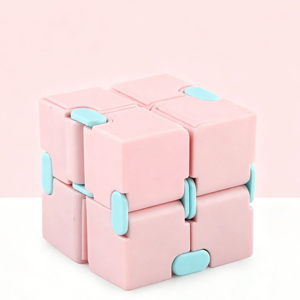 2pk Pastel Green & Pink Infinity Fidget Cube