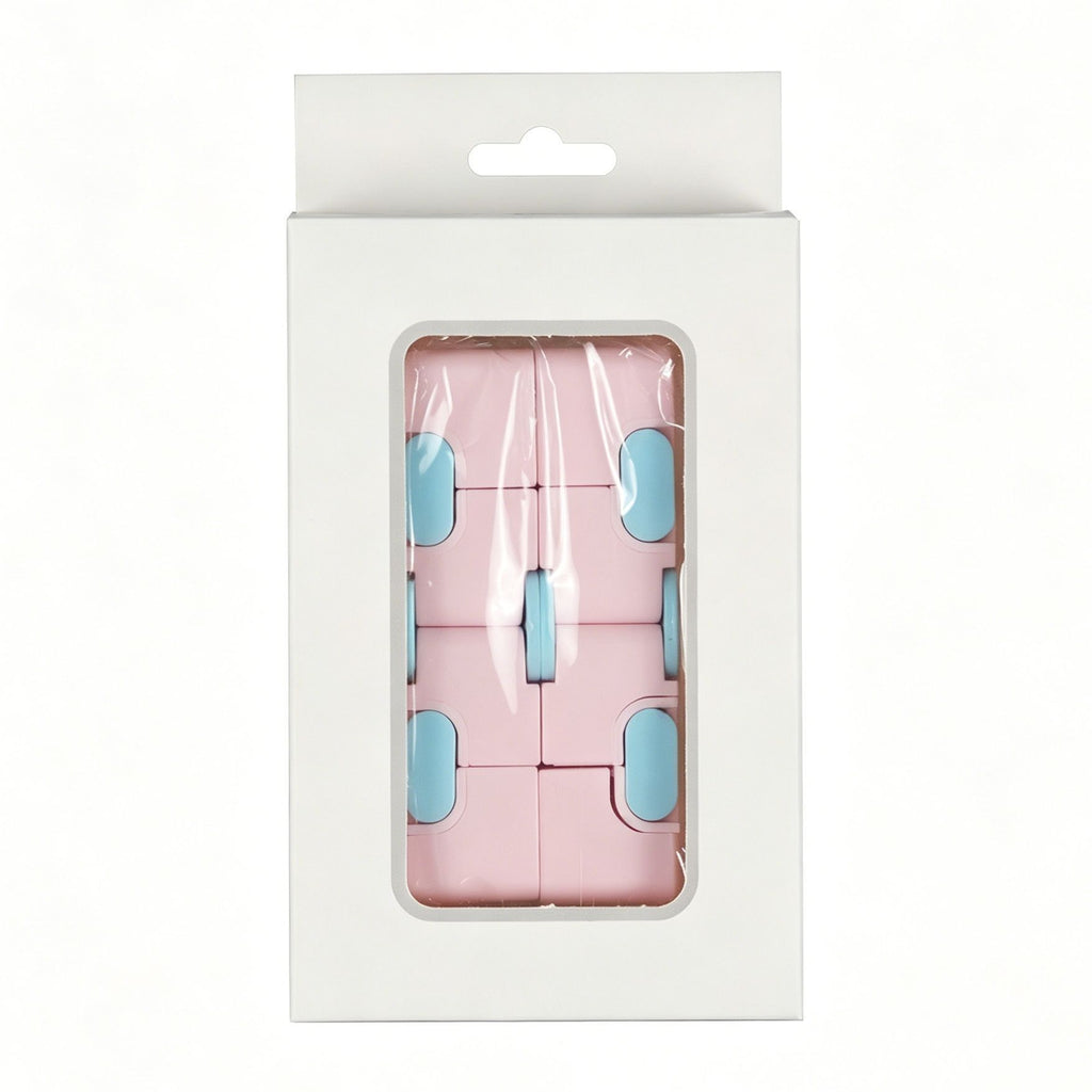2pk Pastel Green & Pink Infinity Fidget Cube