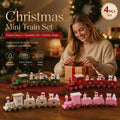 4-Colour Christmas Train Ornament 4 Pack