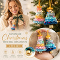 2 Pack Crochet Ornament D+F Rainbow 1 & Blue, Festive Gift Pair