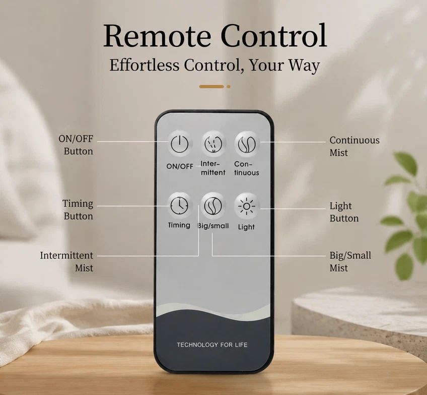 Onion Wood Grain Aroma Diffuser Combo B + Remote, 24V AU Plug, Festive Gift
