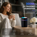 USB Mini Humidifier 300ML Dual Cotton Wicks Black Boxed, Bedroom Gift
