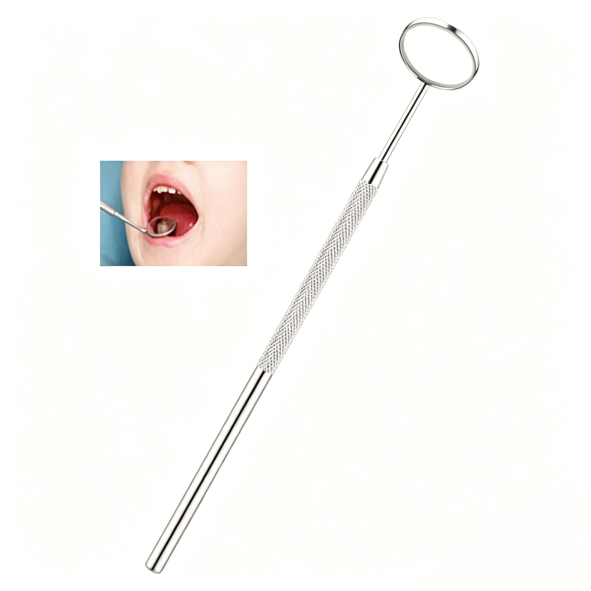 3pcs Style B Dental Tools Kit Mouth Mirror Tweezer Probe