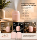 2 Pack Water Drop Humidifier 220ML Pink, Holiday Gift Set