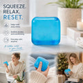 Slow-Rise Ice Cube Squishy Stress Toy (Blue)
