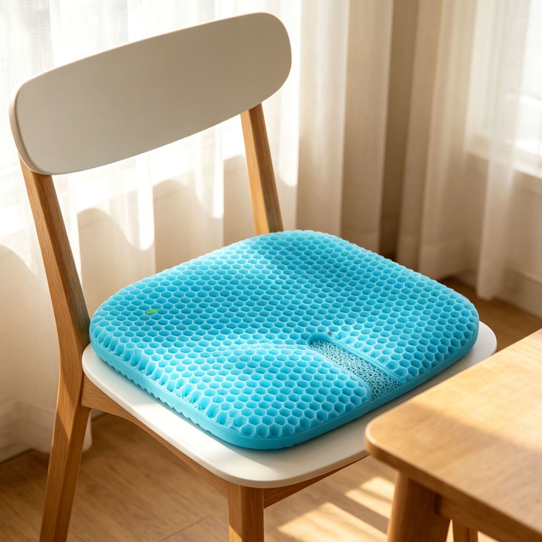 Ergonomic Honeycomb Gel Cushion With Cover