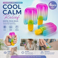 Slow-Rise Popsicle Squishy Stress Toy - 4 Pack (Blue)