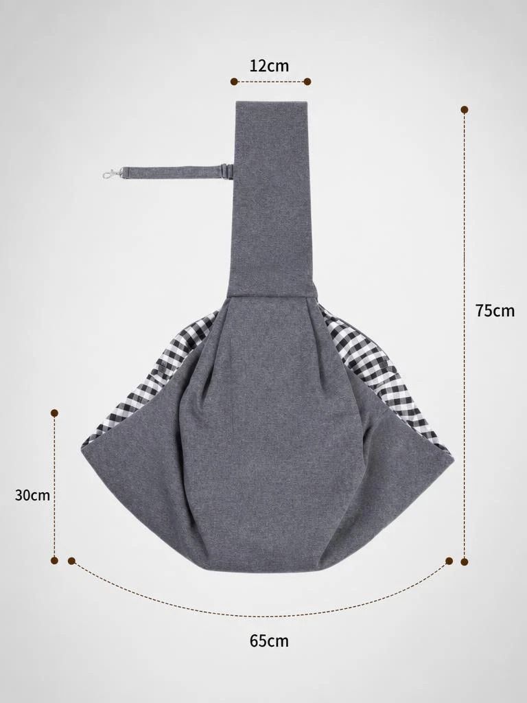 Breathable Cat Carrier Up To 16.5lbs, Grey No Phone Pocket, Ultra Light Quick Outing Bag