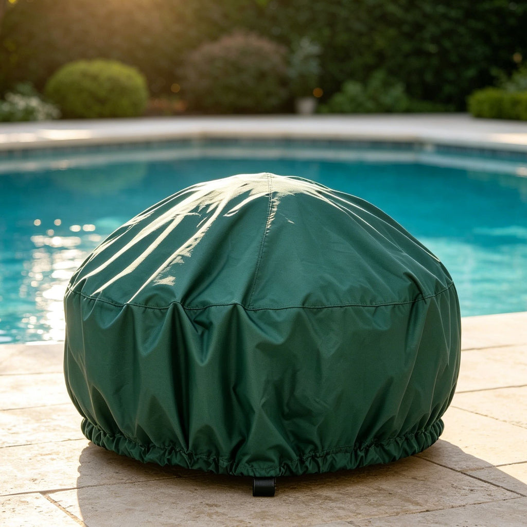 Long Lasting Protective Fire Pit Cover Green 92x51cm