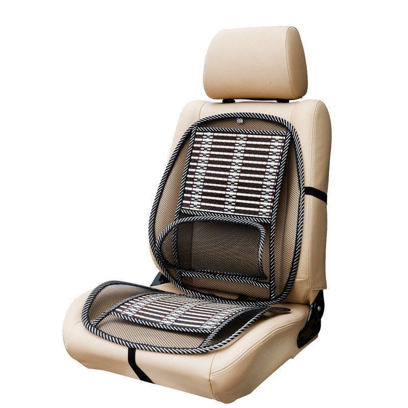 Car Bamboo Wire Cooling Seat Cushion with Backrest 1pc