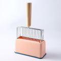 Pink Beech Wood Handle Litter Scoop Set