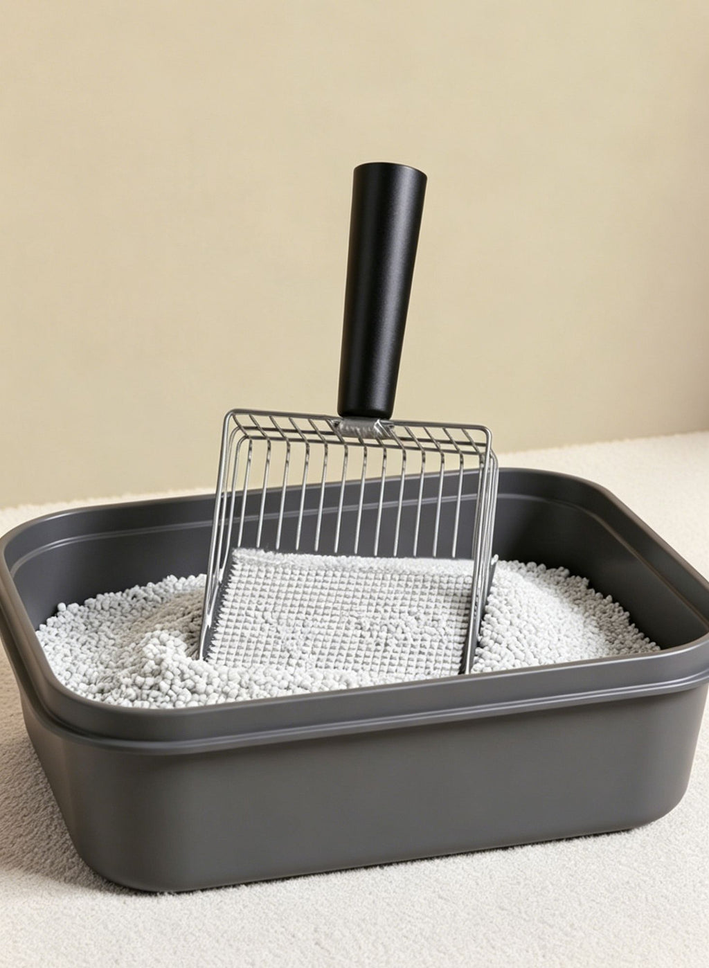 Beige Litter Scoop Set