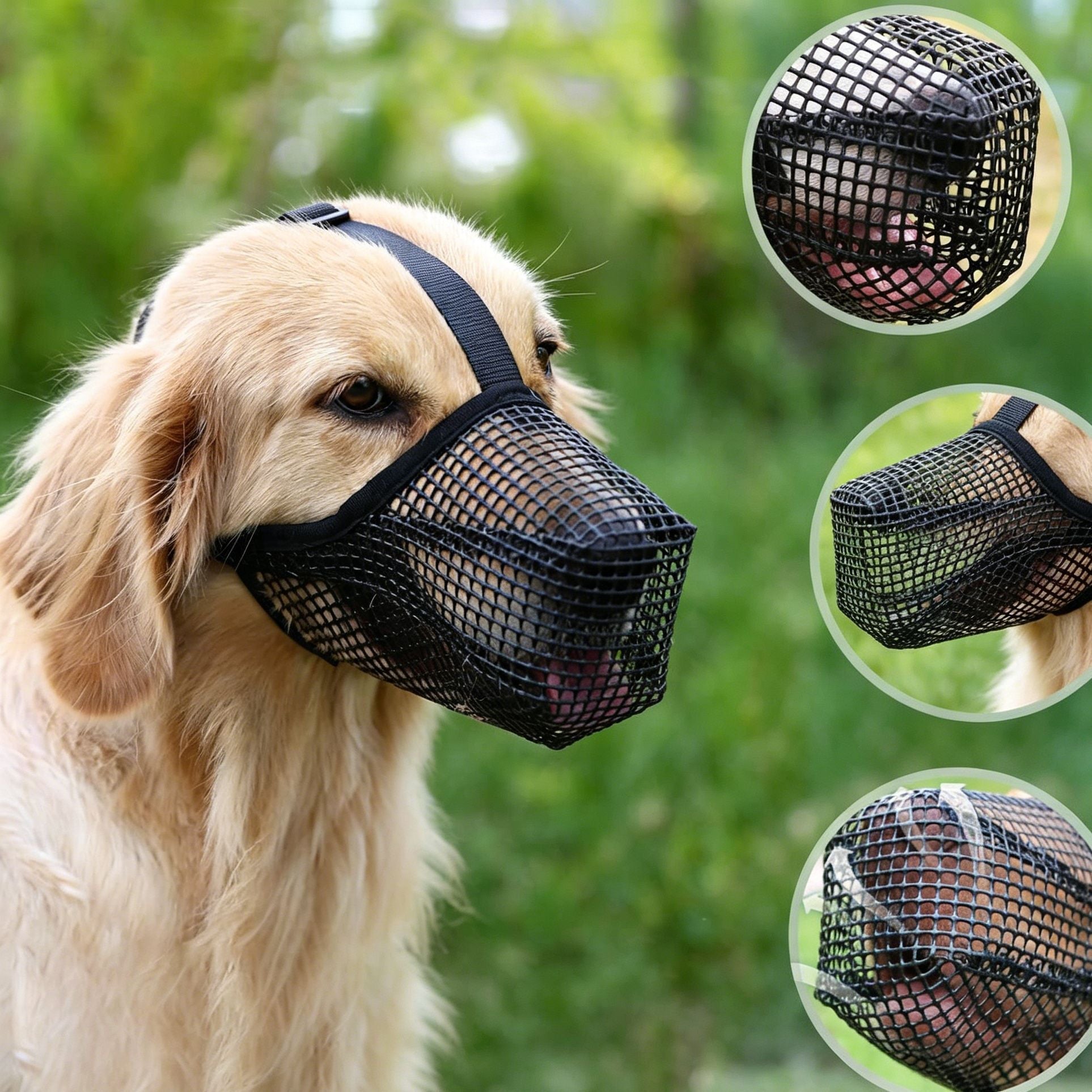 Black Mesh Dog Muzzle S, Drinkable