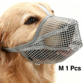 Grey Mesh Dog Muzzle M, Drinkable