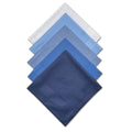 Solid Striped Men Suit Pocket Square Handkerchief 5pcs