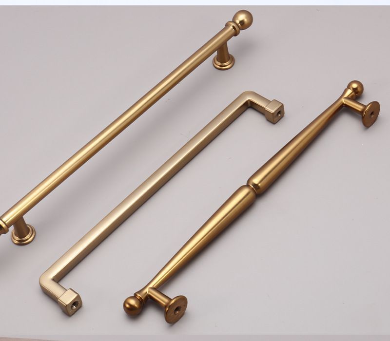 128mm Hole Spacing Waisted Ball Bar Cabinet Pull 2pcs