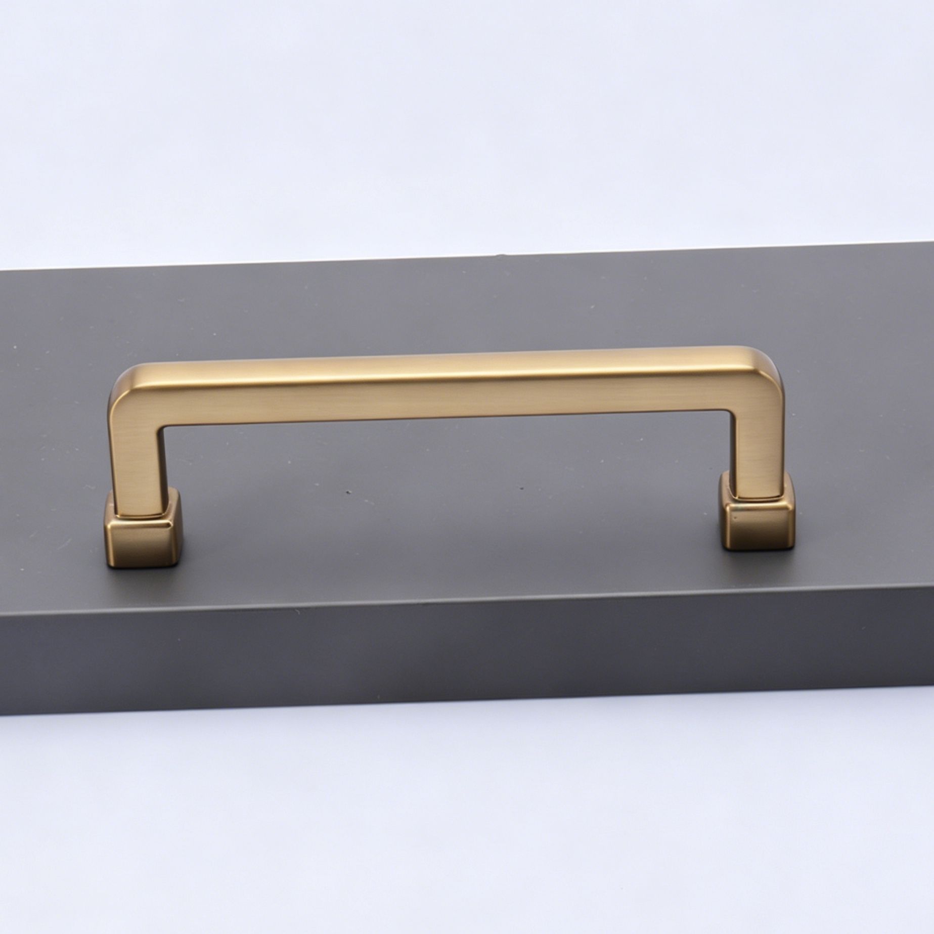 96mm Hole Spacing Square Straight Cabinet Pull 2pcs