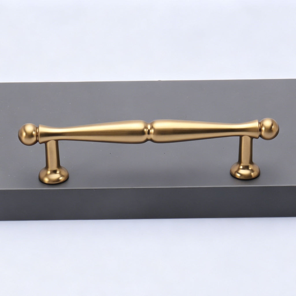 96mm Hole Spacing Waisted Ball Bar Cabinet Pull 4pcs