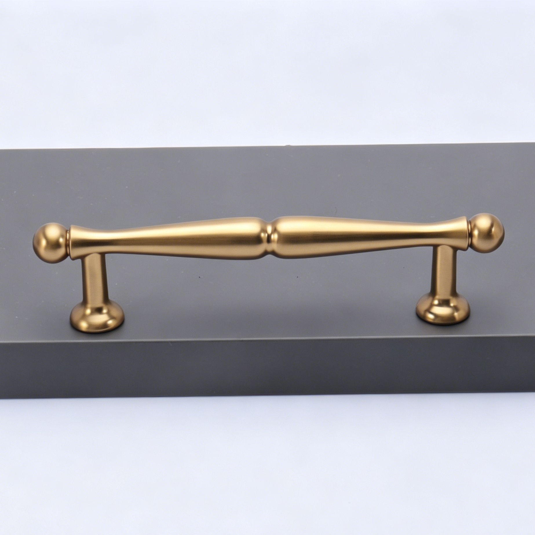 96mm Hole Spacing Waisted Ball Bar Cabinet Pull 4pcs