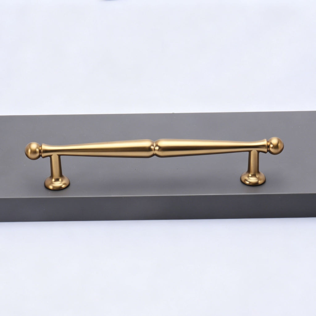 128mm Hole Spacing Waisted Ball Bar Cabinet Pull 4pcs