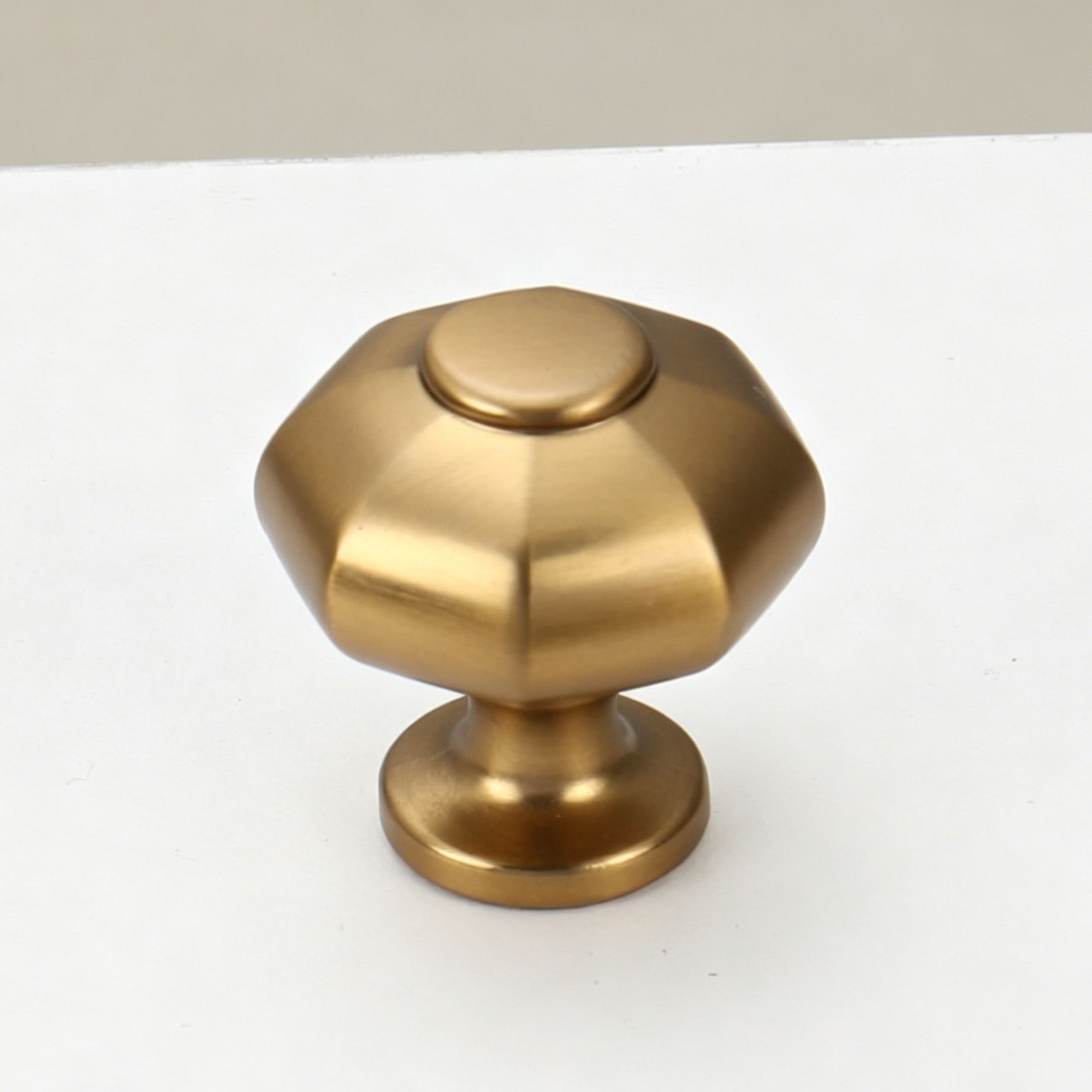 28mm Single Hole Octagonal Cabinet Knob 4pcs