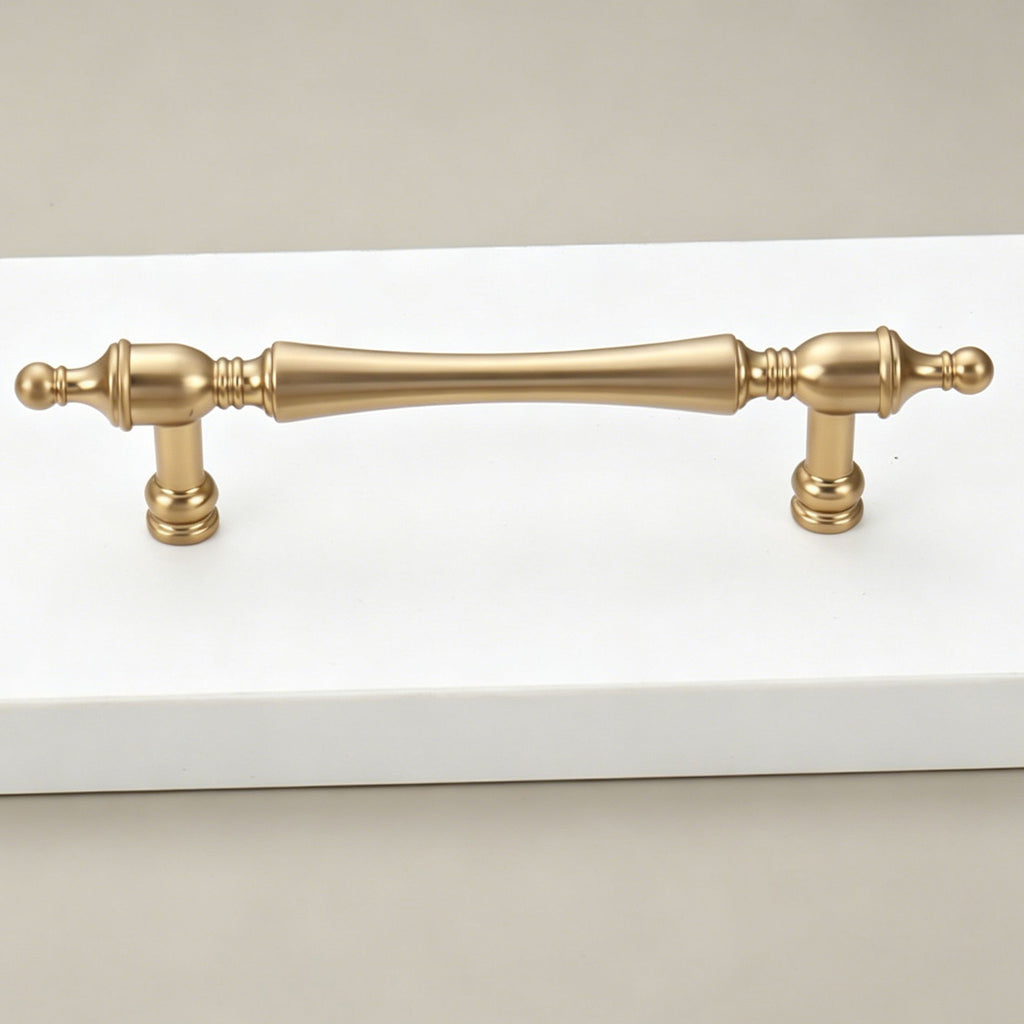 96mm Hole Spacing Vintage Tapered End Bar Cabinet Pull 4pcs